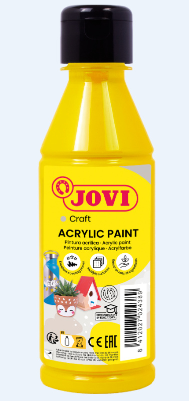 Akrylová barva DECOR AKRYL 250 ml - žlutá