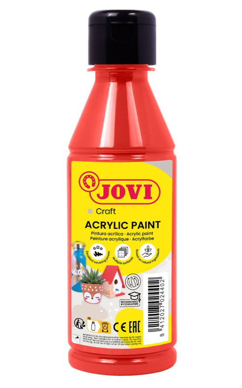 Akrylová barva DECOR AKRYL 250 ml - červená