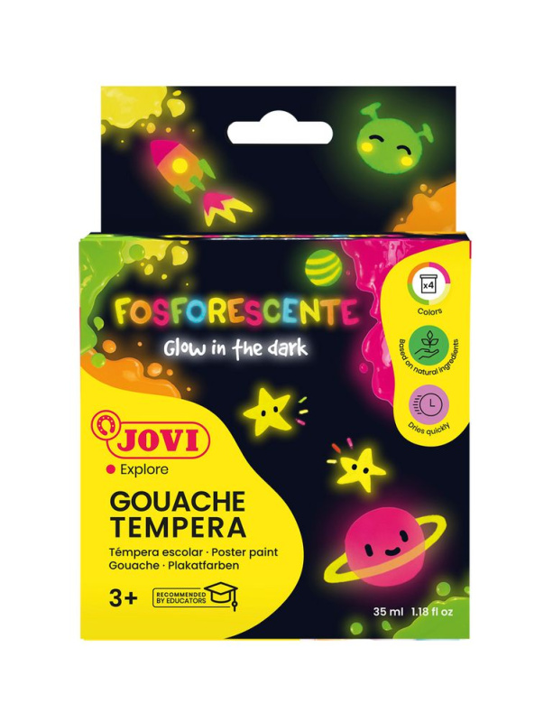 JOVI sada temperové barvy neónové 4x55ml v kelímku DAVER, spol. s r.o.