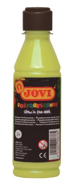Temperová barva JOVI PREMIUM 250 ml, neonová - Žlutá
