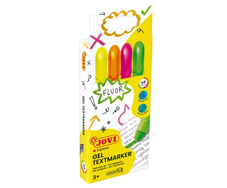 Gelové zvýrazňovače Jovi - sada 4 ks