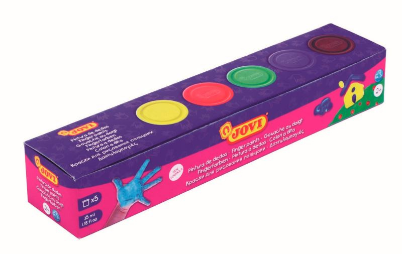 Prstové barvy JOVI - 5 × 35 ml