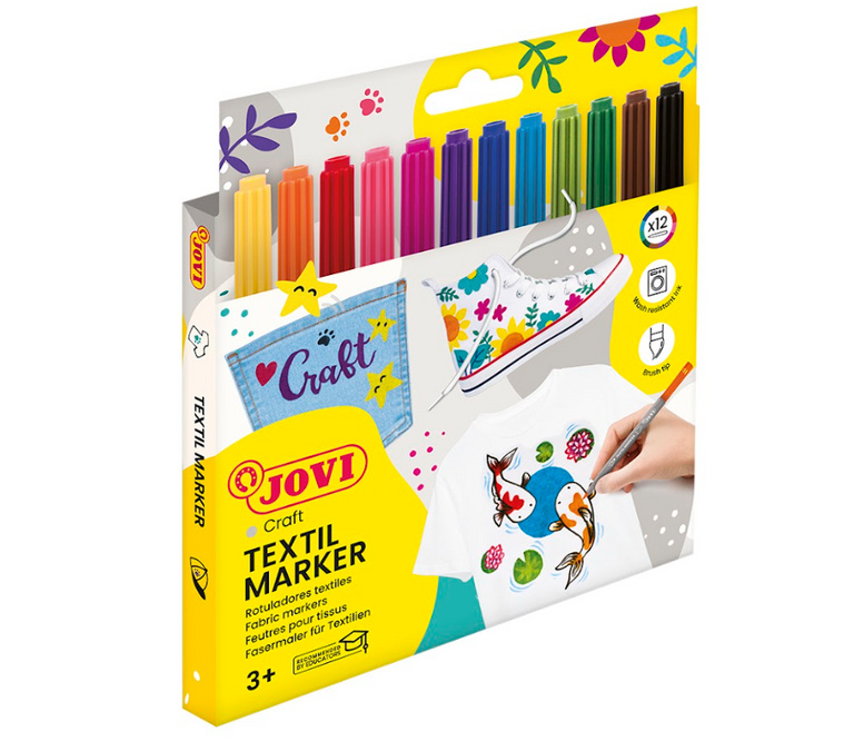 Fixy na textil JOVI - 12 barev