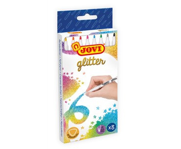 Fixy JOVI tenké - glitrové, 8 ks