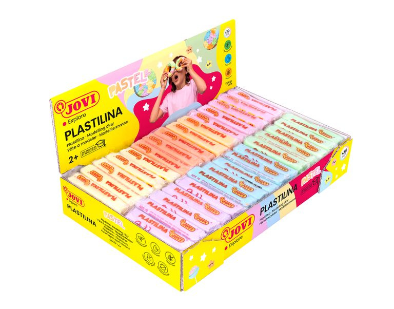 Plastelína JOVI - PASTEL 30 x 50 g - 6 barev