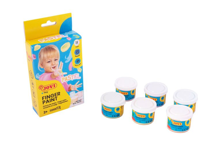 Prstové barvy JOVI, PASTEL 5 × 35 ml