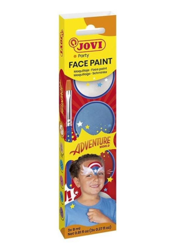JOVI Obličejové barvy 3x 8ml - Adventure DAVER, spol. s r.o.