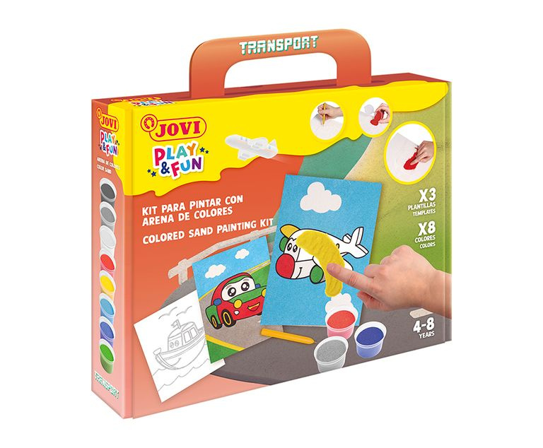 JOVI PLAY&FUN sada na malování pískem 12 ks - Doprava