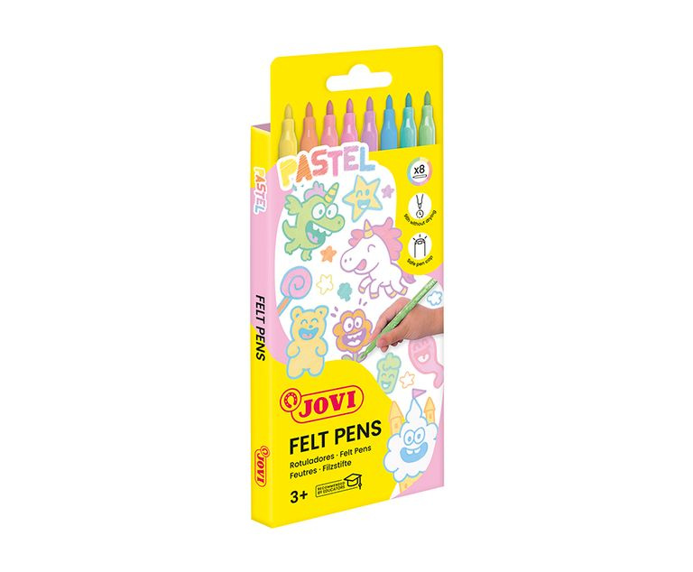 Fixy tenké JOVI PASTEL  - 8 ks