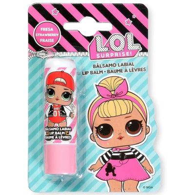 L.O.L. Surprise Lip Balm Strawberry balzám na rty s jahodovou příchutí 4 g