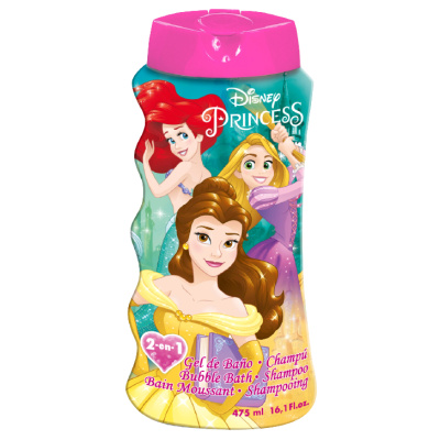 Disney Princess Bubble Bath and Shampoo sprchový a koupelový gel pro děti 475 ml