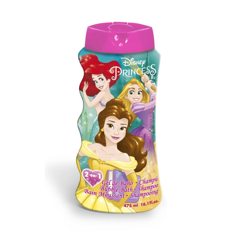 Disney Princess Bubble Bath and Shampoo sprchový a koupelový gel pro děti 475 ml