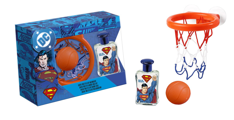EP Line Dárková sada s košíkem a míčkem Superman