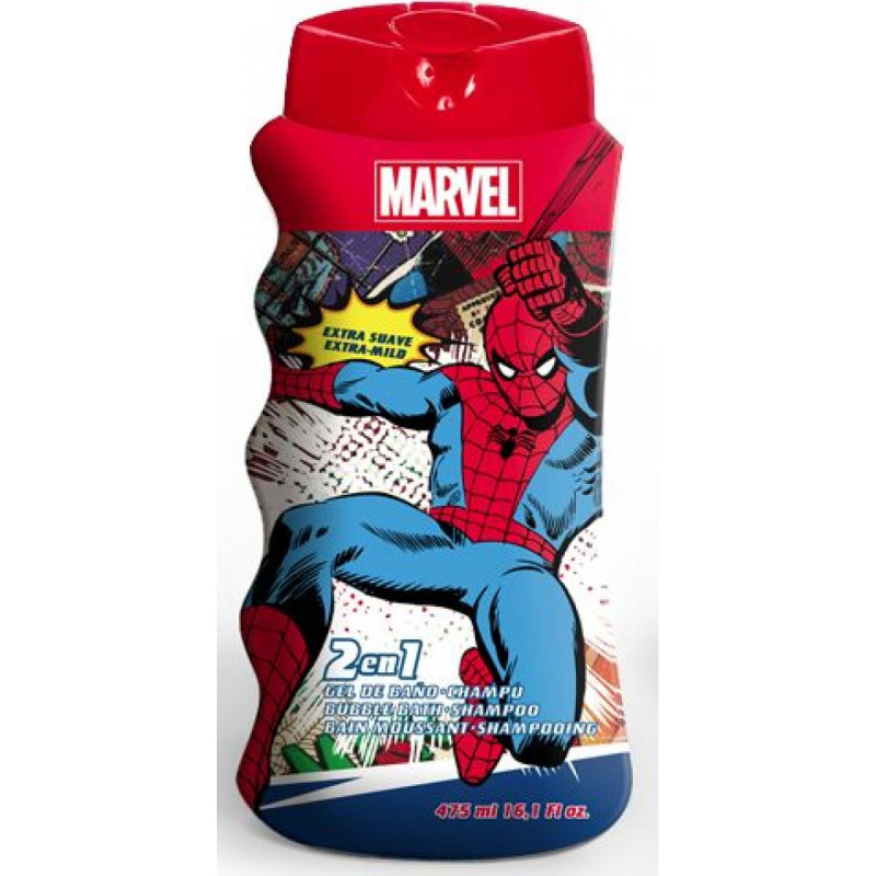 Marvel Spiderman Bubble Bath and Shampoo sprchový a koupelový gel pro děti 475 ml