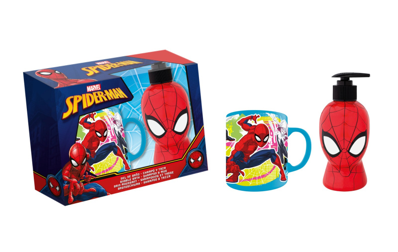 Marvel Spiderman Bubble Bath and Shampoo dárková sada pro děti