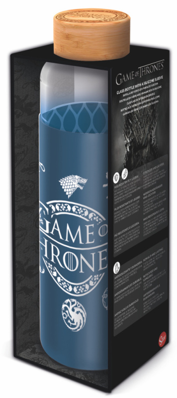 Epee Hra o Trůny Game of Thrones skleněná se silikonovým návlekem 585 ml