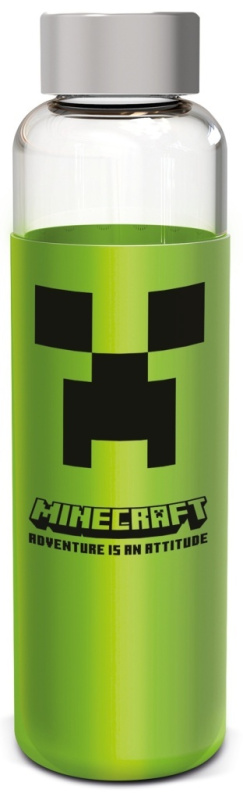 Epee Minecraft Creeper skleněná se silikonovým návlekem 585 ml