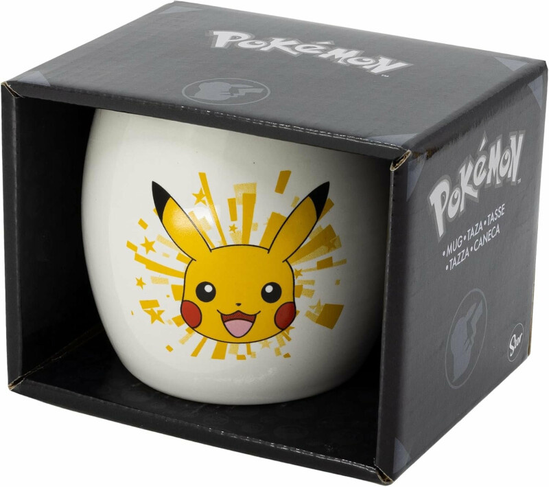 STOR Keramický hrnek Pokémon / hrneček Pokémon Pikachu Globe 380 ml