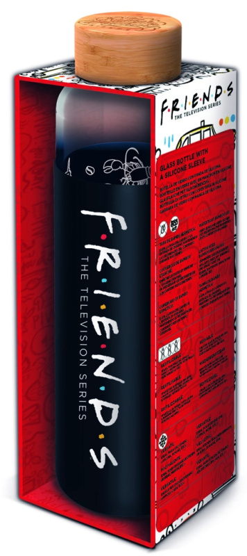 Stor Skleněná lahev se silikonovým rukávem 585 ml