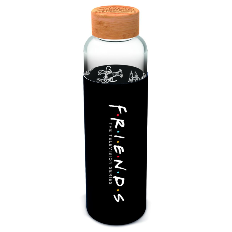 Stor Skleněná lahev se silikonovým rukávem 585 ml