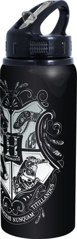CurePink Hliníková Harry Potter: Erb Bradavic Hogwarts 710 ml
