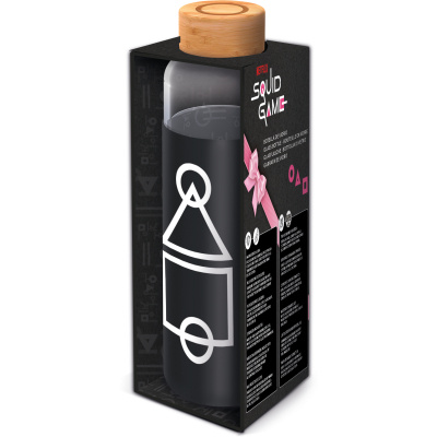 Skleněná láhev s návlekem 585 ml, Squid Games