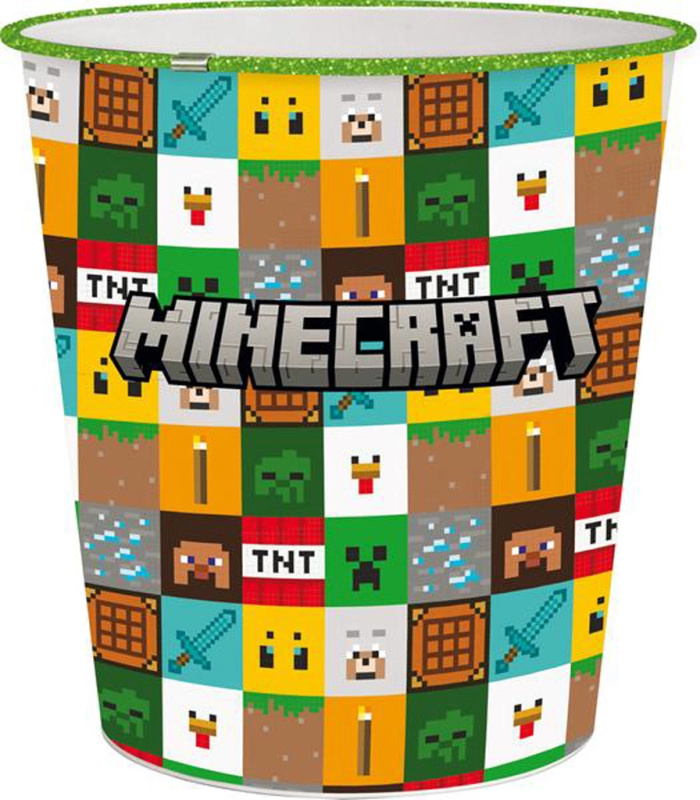Plastový odpadkový koš MINECRAFT 5 l
