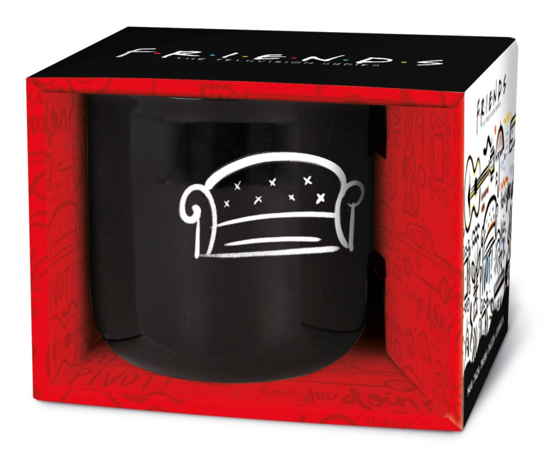 STOR Hrnek Přátelé černý EPEE Merch 410 ml