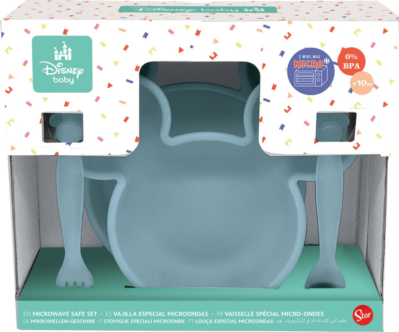 STOR Dětská jídelní sada Mickey Mouse 4 ks