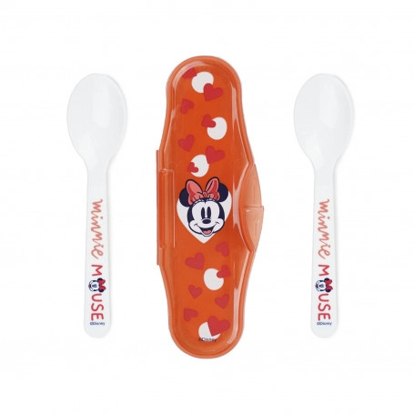 Sada dětských lžiček s pouzdrem DISNEY Minnie (2 ks)