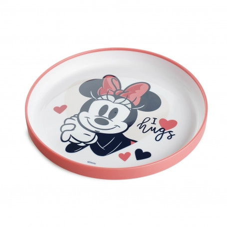 Protiskluzový dětský talíř MINNIE, vhodný do mikrovlnky