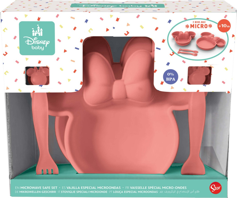 STOR Dětská jídelní sada Minnie Mouse 4 ks