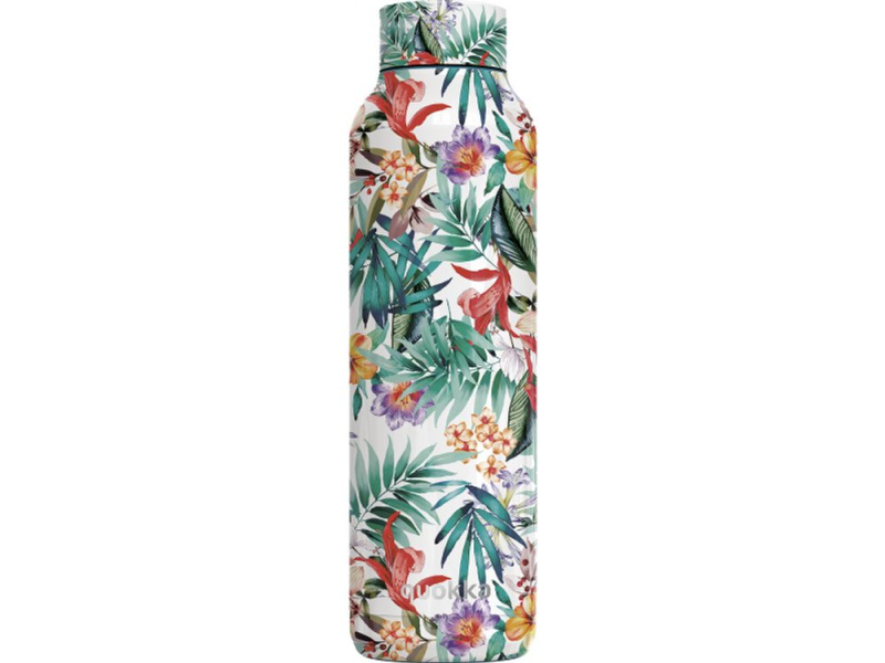 Quokka Solid nerezová láhev na vodu Orchid Garden 630 ml