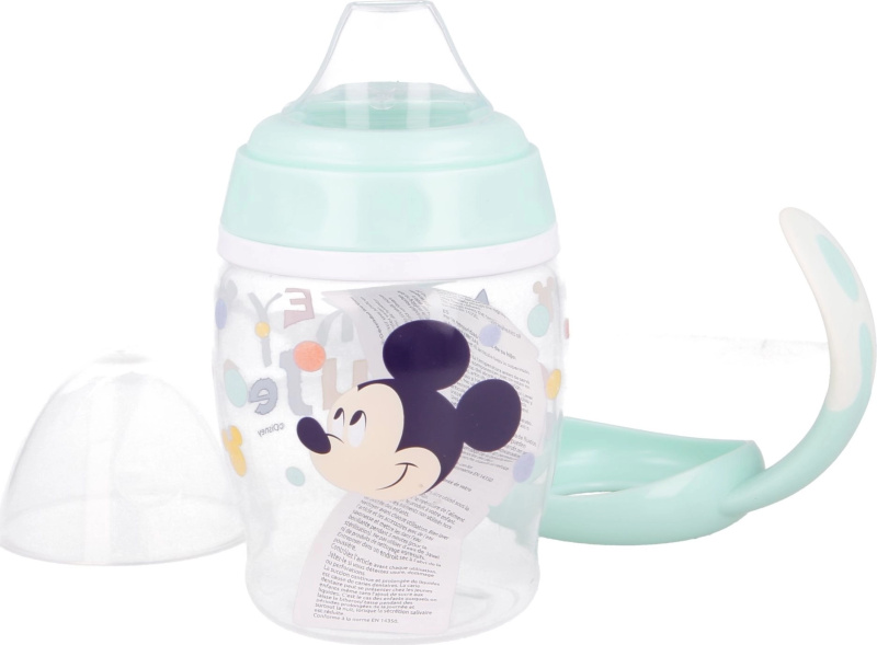 Stor hrneček s oušky a silikon náustkem 270ml Mickey Mouse 152697