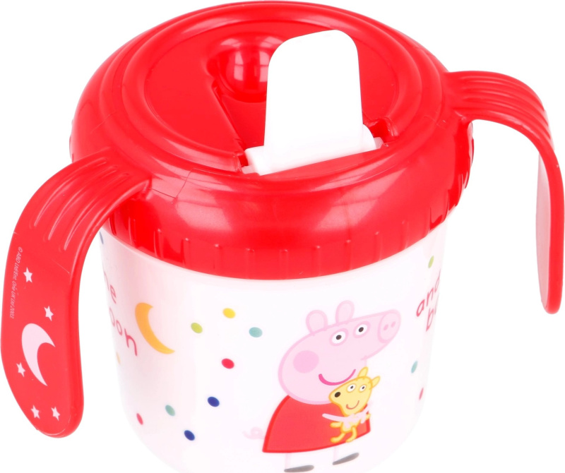 Stor tréninkový termo hrnek s plastovým náustkem Peppa Pig 13485 250ml