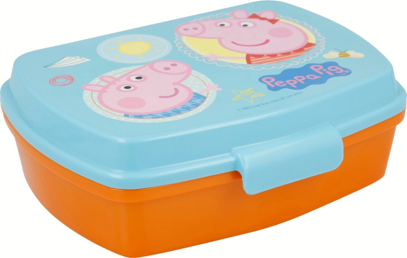 Stor svačinový box Peppa Pig oranžový