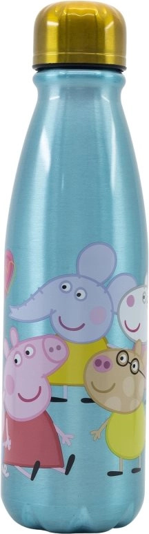 STOR Láhev na pití hliníková Prasátko Peppa 600 ml