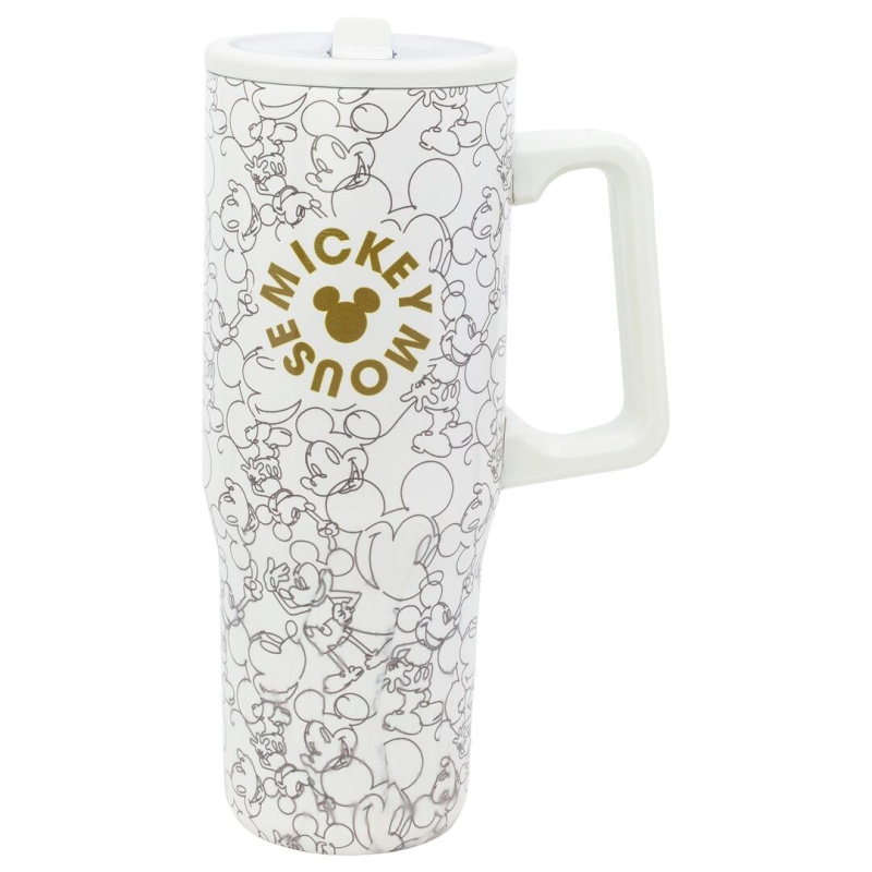 Mickey Mouse Termohrnek s brčkem a uchem 920 ml