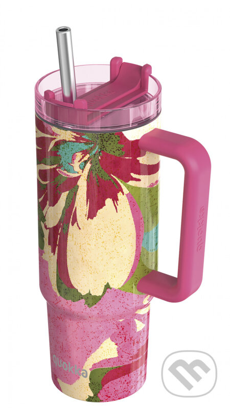 Nerezový termohrnček so slamkou Stream Pink Flambe 950 ml