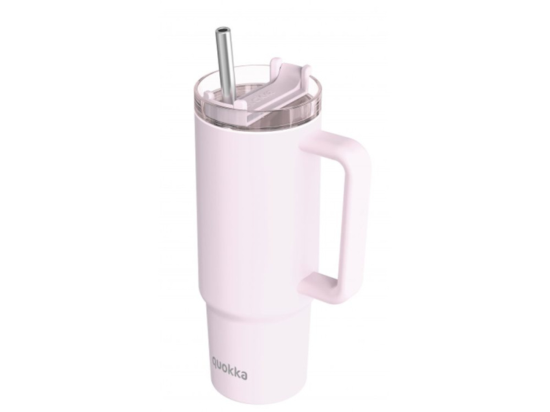 Nerezový termohrnček so slamkou Stream Light Pink 950 ml
