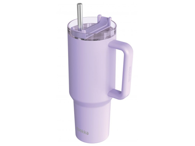 Nerezový termohrnček so slamkou Stream Purple 1200 ml