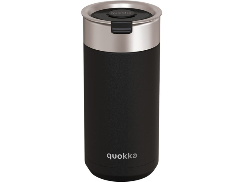 Quokka Nerezový termohrnek se sítkem Boost: Carbon Black 400ml