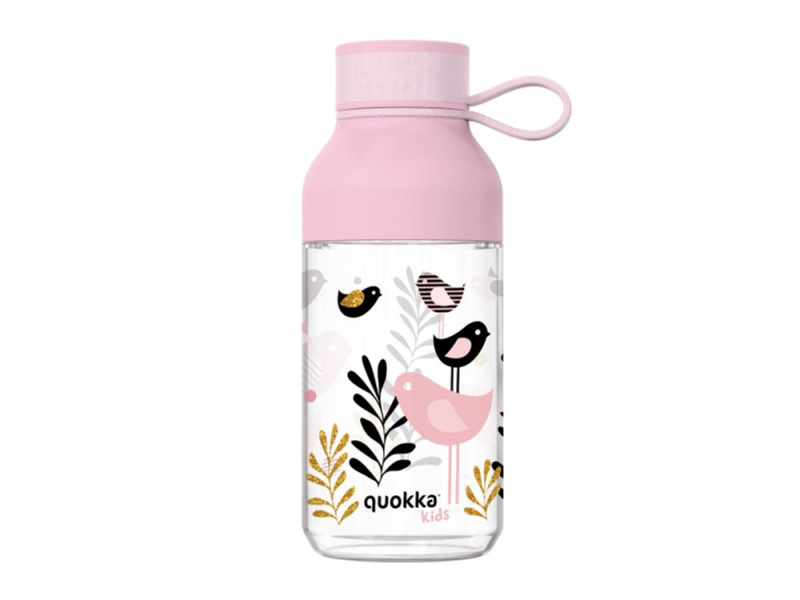 Quokka Ice Kids láhev s poutkem Birds 430 ml
