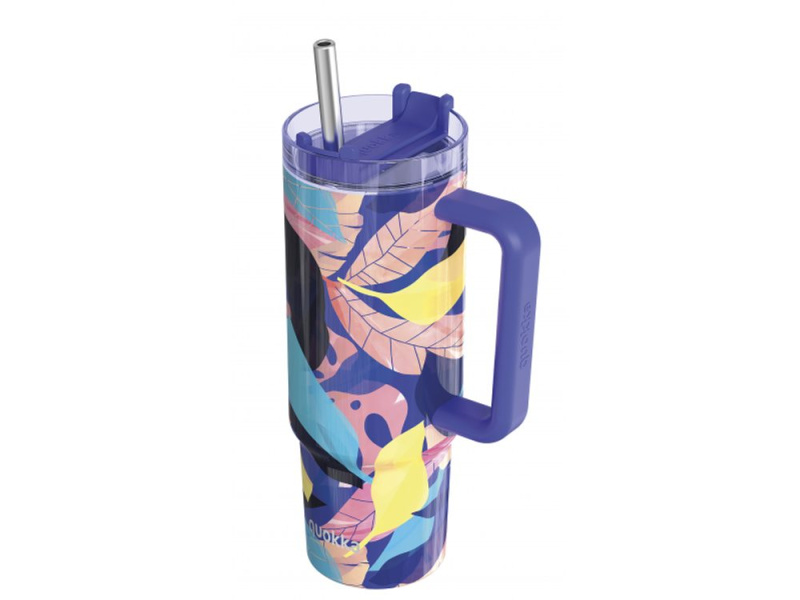 Nerezový termohrnček so slamkou Vibe Midnight Forest 880 ml - hra z kategorie Quokka