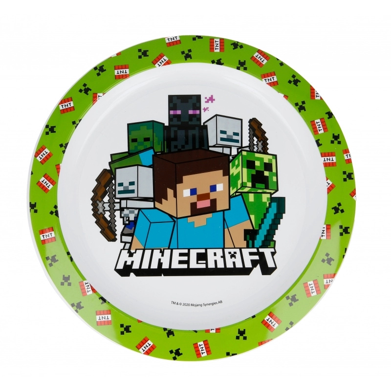 Minecraft dětský talíř do mikrovlnné trouby - 1 kus