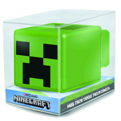 Storline Keramický hrnek MINECRAFT CREEPER zelený velký 444 ml