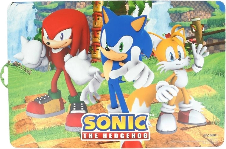 prostírání s motivem SONIC ježek