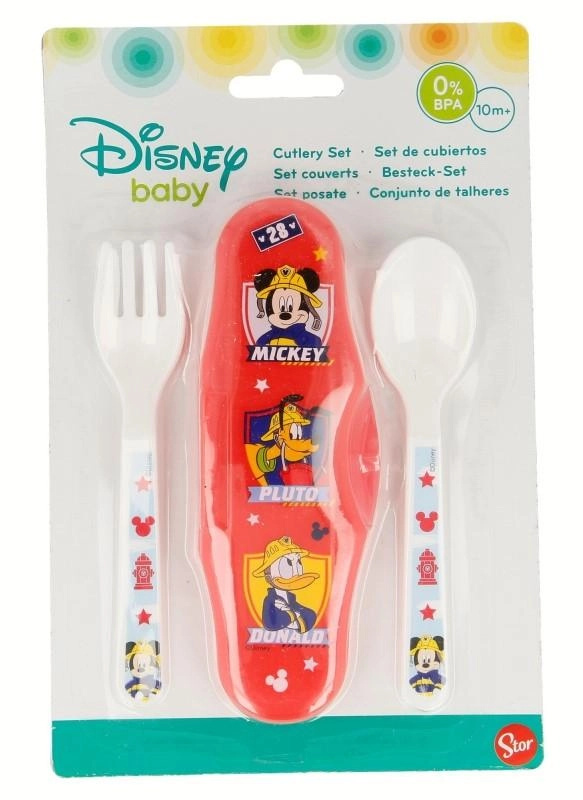 Příbor s pouzdrem Mickey - 1 kus