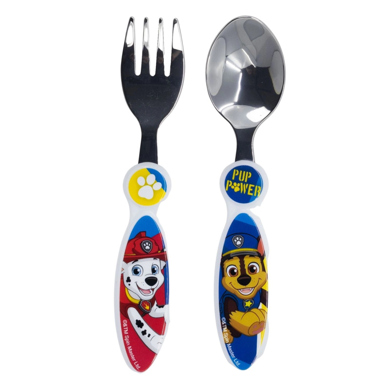 Paw Patrol pup power - 2dílná kovová sada příborů