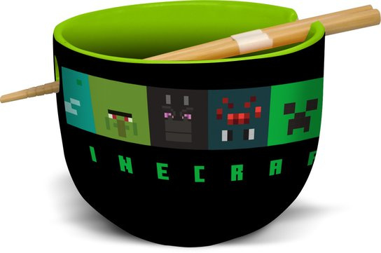 Minecraft ramen miska a hůlky dárkový set